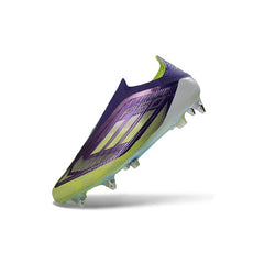 Adidas F50 Elite Laceless Purple and Green Mixed Studs SG Football Boot