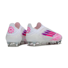 Adidas F50 Elite Laceless White and Pink Mixed Studs SG Football Boot