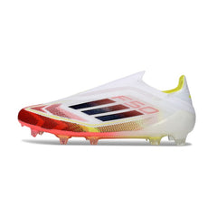 Adidas F50 Elite Laceless White and Red Firm Ground FG Football Boot