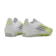 Adidas F50 Elite Laceless White and Yellow Firm Ground FG Football Boot