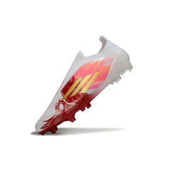 Adidas F50 Elite Laceless White, Golden and Red Firm Ground FG Football Boot