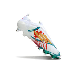 Adidas F50 Elite Laceless White Green and Red Mixed Studs SG Football Boot