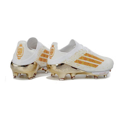 Adidas F50+ Elite White and Golden Firm Ground FG Football Boot