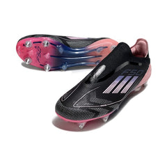 Adidas F50 Elite Without Laces Black and Pink Mixed Studs SG Kids Football Boot