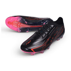 Adidas F50 Hyperfast Elite Black and Red Firm Ground FG Football Boot