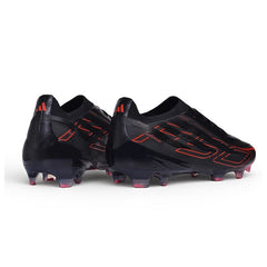 Adidas F50 Hyperfast Elite Black and Red Firm Ground FG Football Boot