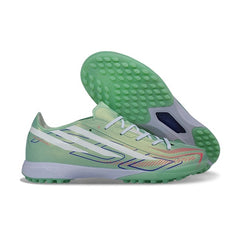 Adidas F50 Hyperfast Elite Light Green and White Turf TF Kids Football Boot