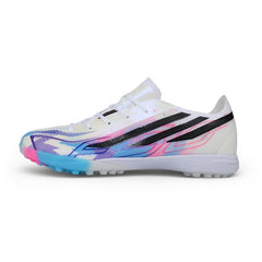 Adidas F50 Hyperfast Elite White, Black and Purple Turf TF Kids Football Boot