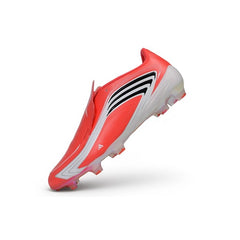 Adidas F50 Messi Elite Laceless Red and White Firm Ground FG Football Boot