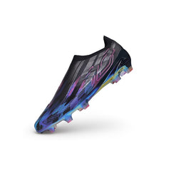 Adidas F50 Hyperfast Laceless Elite Black and Blue Firm Ground FG Football Boot