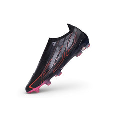 Adidas F50 Hyperfast Laceless Elite Black and Red Firm Ground FG Football Boot