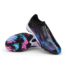 Adidas F50 Hyperfast Laceless Elite Black, Pink and Purple Turf TF Kids Football Boot