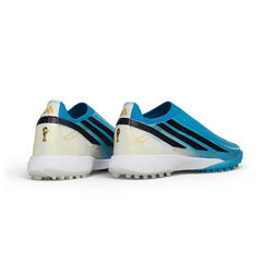 Adidas F50 Hyperfast Laceless Elite Blue and White World Cup Turf TF Football Boot
