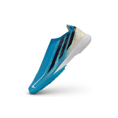 Adidas F50 Hyperfast Laceless Elite Blue and White World Cup Turf TF Football Boot