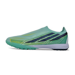 Adidas F50 Hyperfast Laceless Elite Light Green Turf TF Kids Football Boot