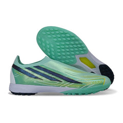 Adidas F50 Hyperfast Laceless Elite Light Green Turf TF Kids Football Boot