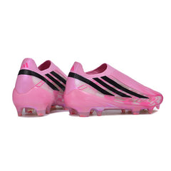 Adidas F50 Hyperfast Laceless Elite Pink Firm Ground FG Football Boot