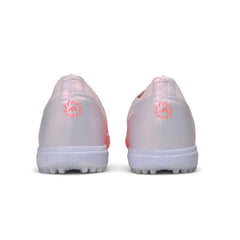 Adidas F50 Hyperfast Laceless Elite Salmon Pink and White Turf TF Kids Football Boot