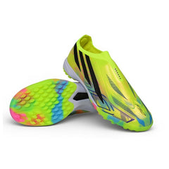 Adidas F50 Hyperfast Laceless Elite Yellow and Black Turf TF Kids Football Boot