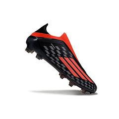 Adidas F50 Laceless Elite Black and Red Firm Ground FG Kids Football Boot
