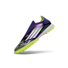 Adidas F50 Laceless Elite Purple and White Turf TF Football Boot