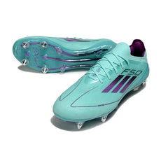 Adidas F50 Primeknit Elite Light Blue and Pink Mixed Studs SG Football Boot