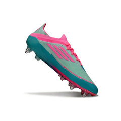 Adidas F50 Primeknit Elite Light Blue and Pink Mixed Studs SG Football Boot Messi