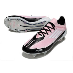 Adidas F50 Primeknit Elite Light Pink and Black Mixed Studs SG Football Boot