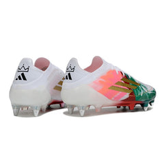Adidas F50 Primeknit Elite White Green and Red Mixed Studs SG Football Boot