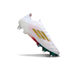 Adidas F50 Primeknit Elite White Green and Red Mixed Studs SG Football Boot