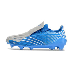 Adidas F50 Spider Blue and Silver Firm Ground FG Football Boot