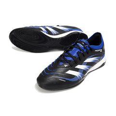 Adidas Predator 25 Elite Black Blue and White Indoor IC Football Boot