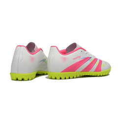 Adidas Predator 25 Elite Pink, White and Yellow Turf TF Football Boot