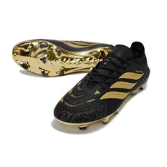Adidas Predator 26 Elite Black and Golden Firm Ground FG Football Boot