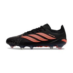Adidas Predator 26 Elite Black and Orange Firm Ground FG Football Boot