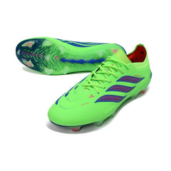 Adidas Predator 26 Elite Fluorescent Green and Blue Firm Ground FG