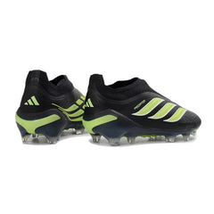 Adidas Predator 26 Elite Laceless Black and Green Firm Ground FG