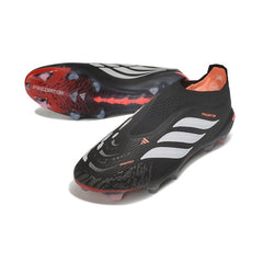 Adidas Predator 26 Elite Laceless Black and White Firm Ground FG Football Boot
