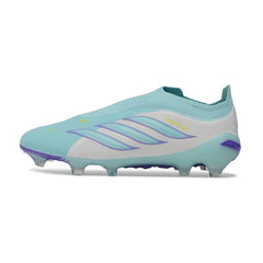 Adidas Predator 26 Elite Laceless Light Blue Firm Ground FG Football Boot