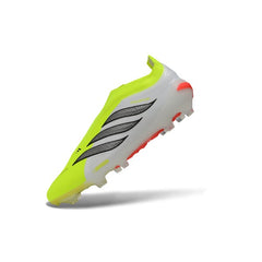 Adidas Predator 26 Elite Laceless Light Green and White Firm Ground FG Football Boot