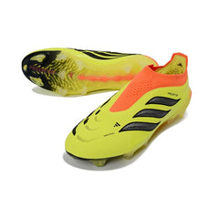 Adidas Predator 26 Elite Laceless Yellow and Orange Firm Ground FG Football Boot