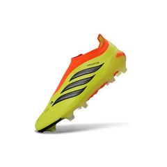 Adidas Predator 26 Elite Laceless Yellow and Orange Firm Ground FG Football Boot