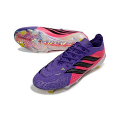 Adidas Predator 26 Elite Pink and Purple Firm Ground FG Football Boot