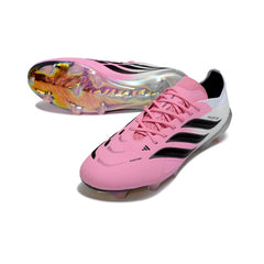 Adidas Predator 26 Elite Pink and White Firm Ground FG Football Boot