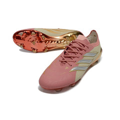 Adidas Predator 26 Elite Pink, Golden and Beige Firm Ground FG Football Boot