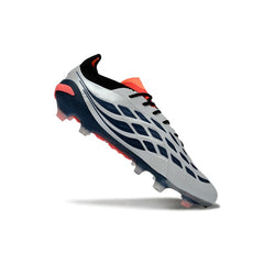 Adidas Predator 26 Elite Silver and Orange Firm Ground FG Football