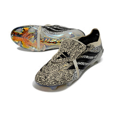 Adidas Predator 26 Elite Tongue Beige, Black and White Firm Ground FG Football Boot