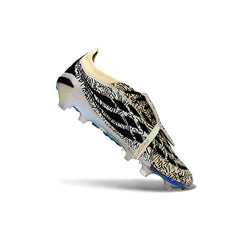 Adidas Predator 26 Elite Tongue Beige, Black and White Firm Ground FG Football Boot