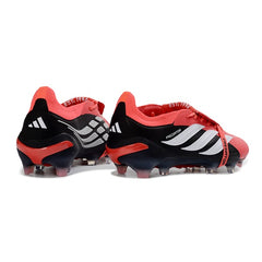 Adidas Predator 26 Elite Tongue Black and Red Firm Ground FG Football Boot