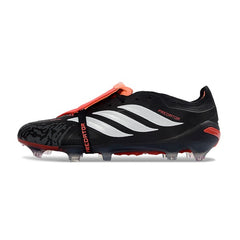 Adidas Predator 26 Elite Tongue Black, Red and White Firm Ground FG Football Boot